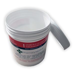 250ml drug denaturing kit open