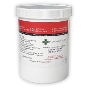 2 litre drug denaturing kit