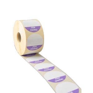 item owing prescription alert sticker rolls
