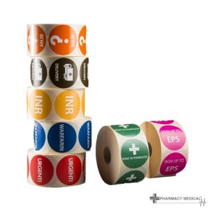 Prescription Alert Sticker Rolls