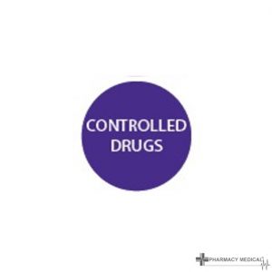 controlled drugs prescription alert sticker