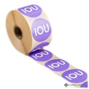 iou prescription alert stickers