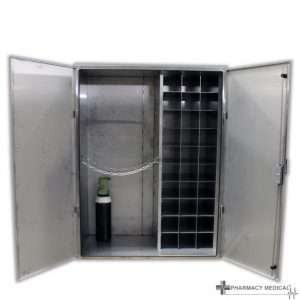 medical gas storage cabinet