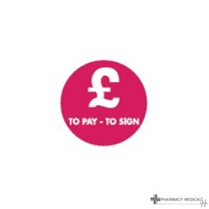 to pay to sign prescription alert stickers