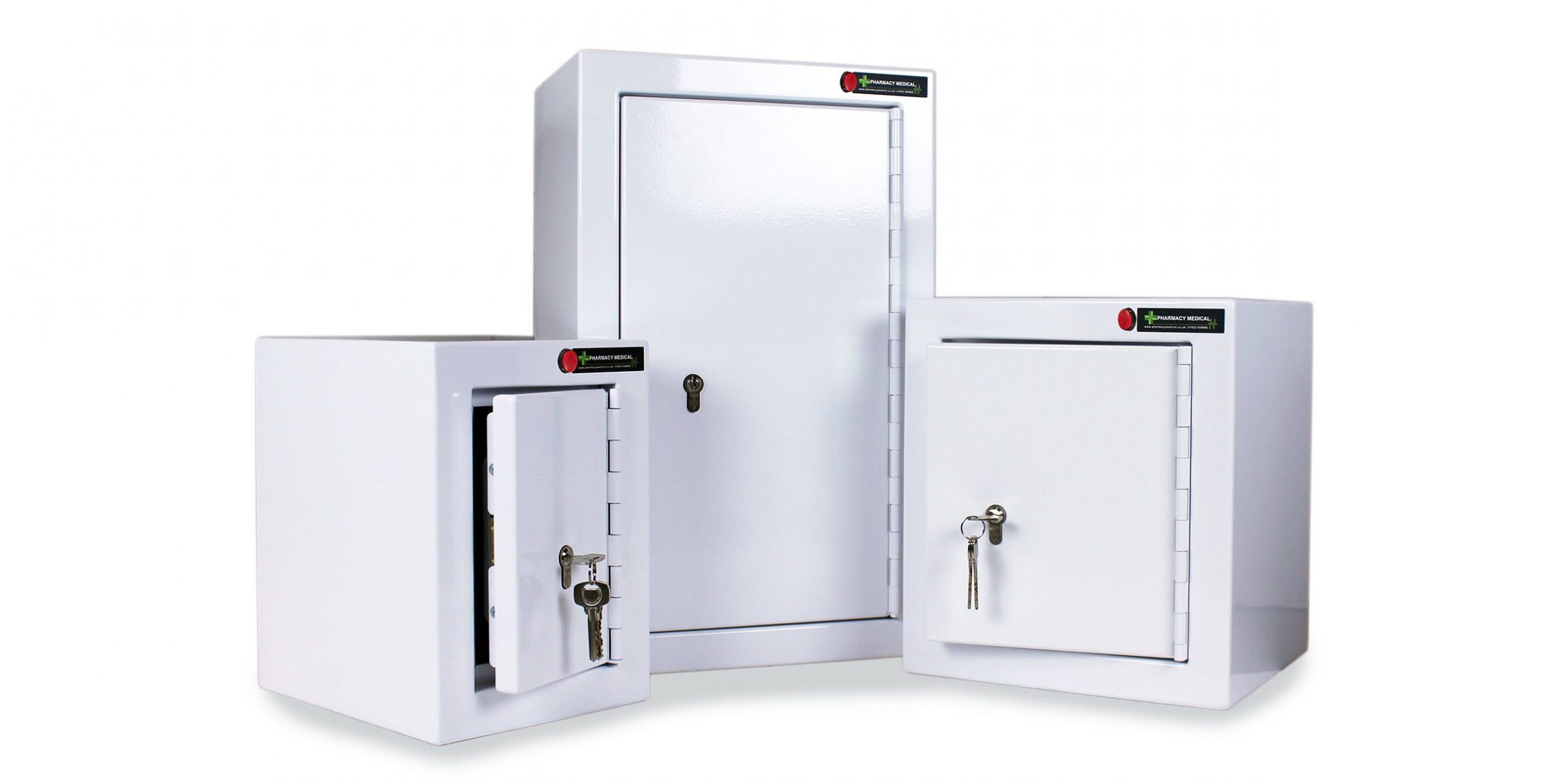 Controlled drugs cabinets with warning lights