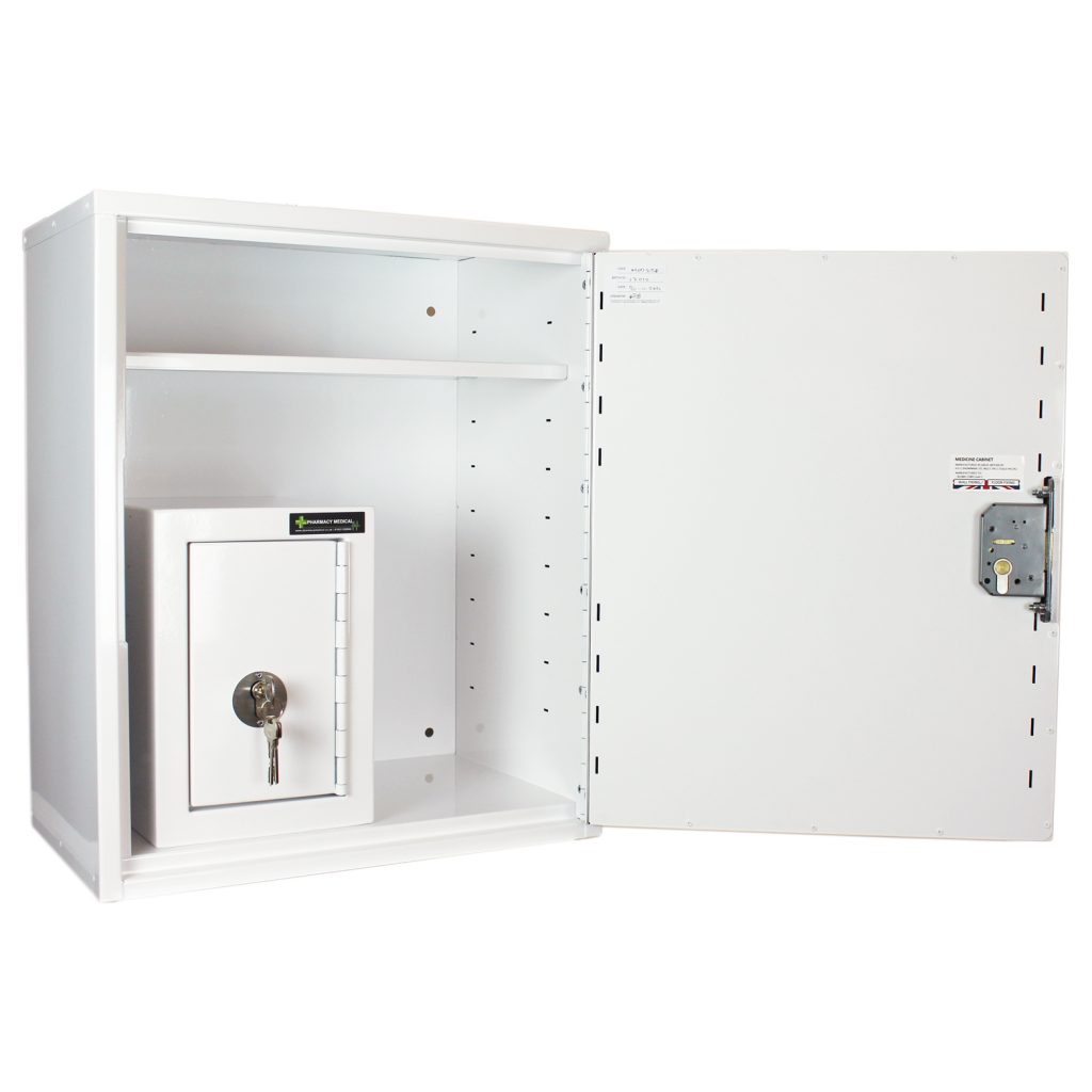 medicine cabinet with controlled drugs cabinet inner