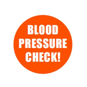 FREE blood pressure check alert sticker