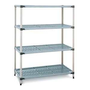 Metro racking MetroMax Q 4-Shelf Plastic Medical racking