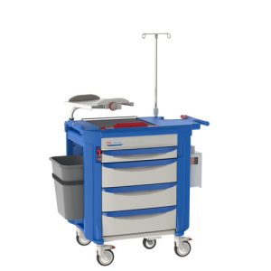 Resuscitation cart LECCRP2 in blue