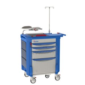 Resuscitation cart LECCRP4 in blue