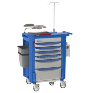 Resuscitation cart LECCRP6 in blue