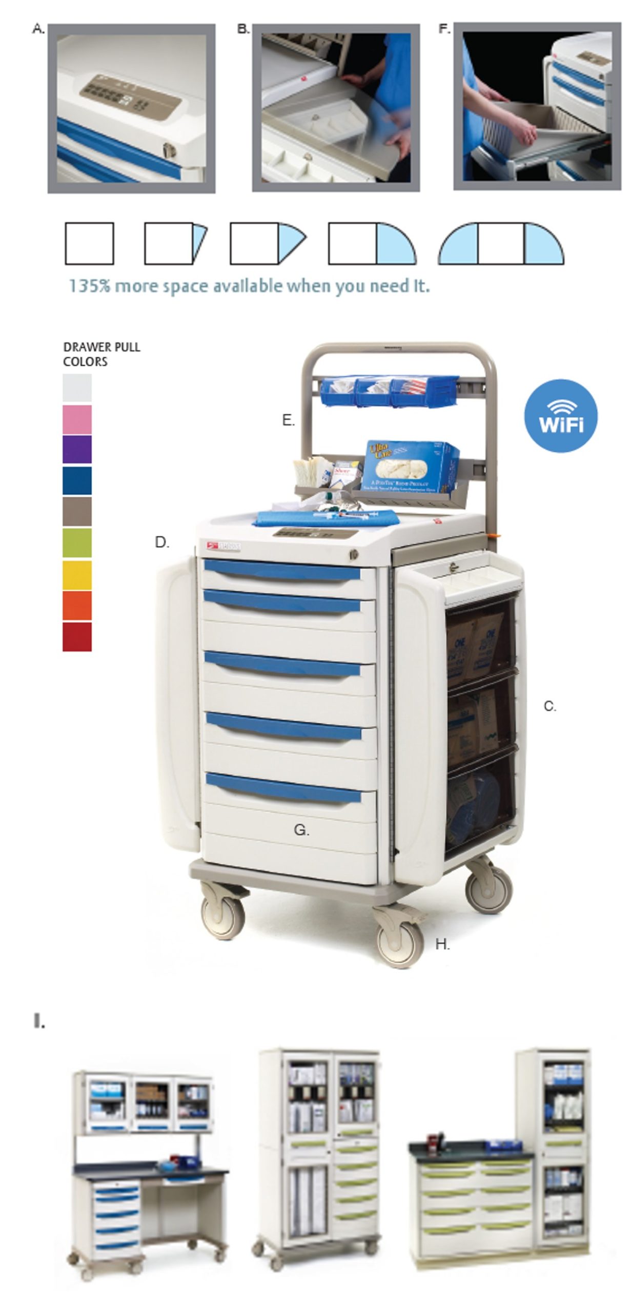 Starsys healthcare cart trolley specification